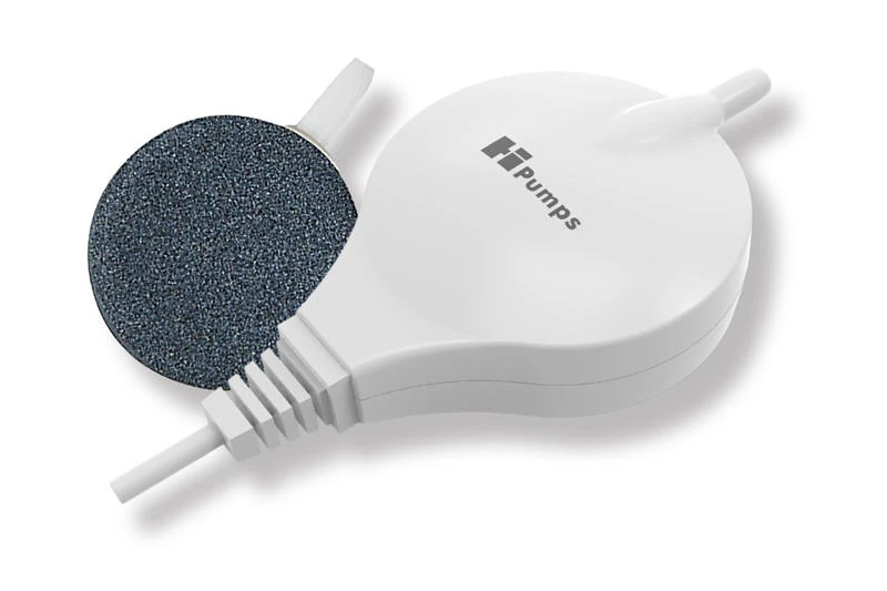 HPumps Nano Piezo Luftpumpe, Rund Weiß 18l/h, Durchlüfterpumpe 3 HPumps Nano Piezo Luftpumpe, Rund Weiß 18l/h, Durchlüfterpumpe