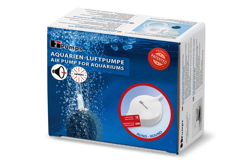HPumps Nano Piezo Luftpumpe, Rund Weiß 18l/h, Durchlüfterpumpe 7 HPumps Nano Piezo Luftpumpe, Rund Weiß 18l/h, Durchlüfterpumpe – Bild 5