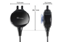 HPumps Nano Piezo Luftpumpe Zweikanal 2x18l/h, Doppel-Durchlüfterpumpe 9 HPumps Nano Piezo Luftpumpe Zweikanal 2x18l/h, Doppel-Durchlüfterpumpe -JBL || sera || TETRA Verkäufe 28s13032 Abmessungen
